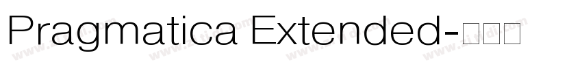 Pragmatica Extended字体转换